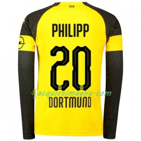 Divisa di Calcio Borussia Dortmund Philipp 20 Prima 2018/2019 Manica Lunga